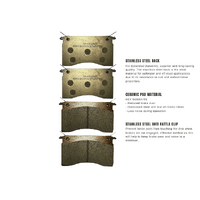 BRAKE PADS STAINLESS STEEL BACK SUIT MECHANICAL CALIPERS
