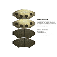 BRAKE PADS STAINLESS STEEL BACK SUIT HYDRAULIC CALIPERS TROJAN ALKO MEHER