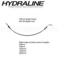 HYDRAULIC BRAKE LINE HOSE 1200MM WITH 90 DEGREE BEND