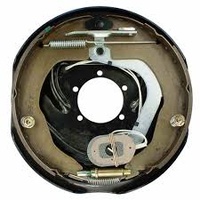 10" ELECTRIC BACKING PLATES  LEFTSIDE/PASSENGER LOAD FORCE ALKO STYLE  OFF ROAD COMPLETE