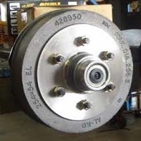 10" PARALLEL ELECTRIC BRAKE DRUMS PAIR 5 STUD PATTERN SUIT LAND CRUISER