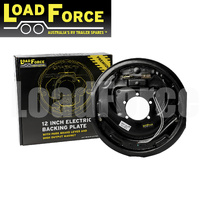 12" ELECTRIC BACKING PLATE RIGHTHAND/DRIVERS SIDE COMPLETE AL-KO STYLE