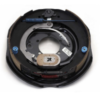 DEXTER  STYLE 12" ELECTRIC BACKING PLATE LEFT-HAND/PASSENGER SIDE COMPLETE