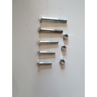 1/2" UNC COUPLING BOLTS SET OF 4 ZINC PLATED