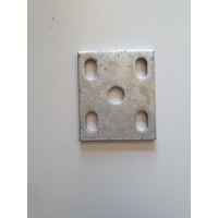 FISH PLATE Slotted Suit 45mm wide spring & 1/2" U Bolts 39mm to 52mm Galvanised