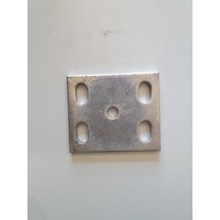 FISH PLATE Slotted Pair 60mm wide spring & 1/2" U Bolts 45mm to 55mm Galvanised