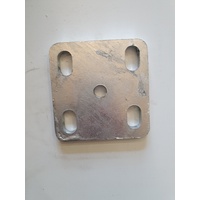 FISH PLATE Slotted Pair 60mm wide spring & 5/8" U Bolts 45mm to 60mm Galvanized