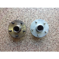 TRAILER HUBS LAZY 6" PAIR SUIT GEMINI/FWD 4 ON 100mm NATURAL