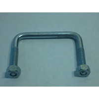 2 - 102mm x 140mm Galvanised U-Bolt 1/2" square