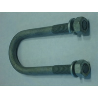 1/2" Galvanised u bolts 39mm round 102mm long set of 4