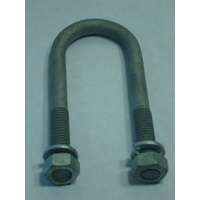 1/2" Galvanised u bolts 45mm Round 125mm long set of 4