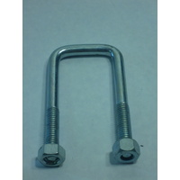 1/2" Galvanised U Bolts set of 4, 45mm square 125mm long
