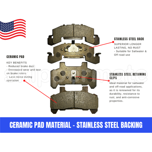 BRAKE PADS KODIAK STAINLESS STEEL
