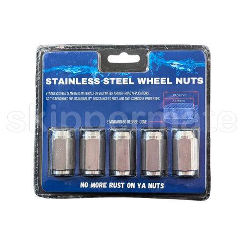 STAINLESS STEEL 1/2"-20 UNF MAG WHEEL NUTS SUITS FORD STUDS