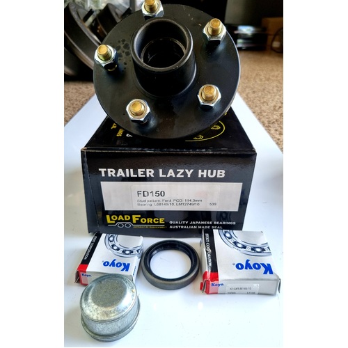 LoadForce Hub Assy 6inch FORD  With Japan Bearings