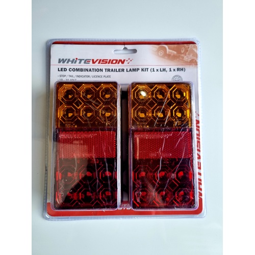 WhiteVision LED COMBINATION TRAILER LAMP KIT