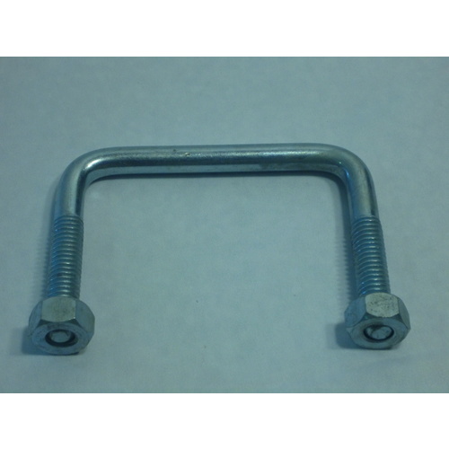 2 - 102mm x 140mm Galvanised U-Bolt 1/2" square